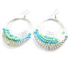 Les Trésors De Lily [M5626] - Blue Green 'Calcutta' Earrings