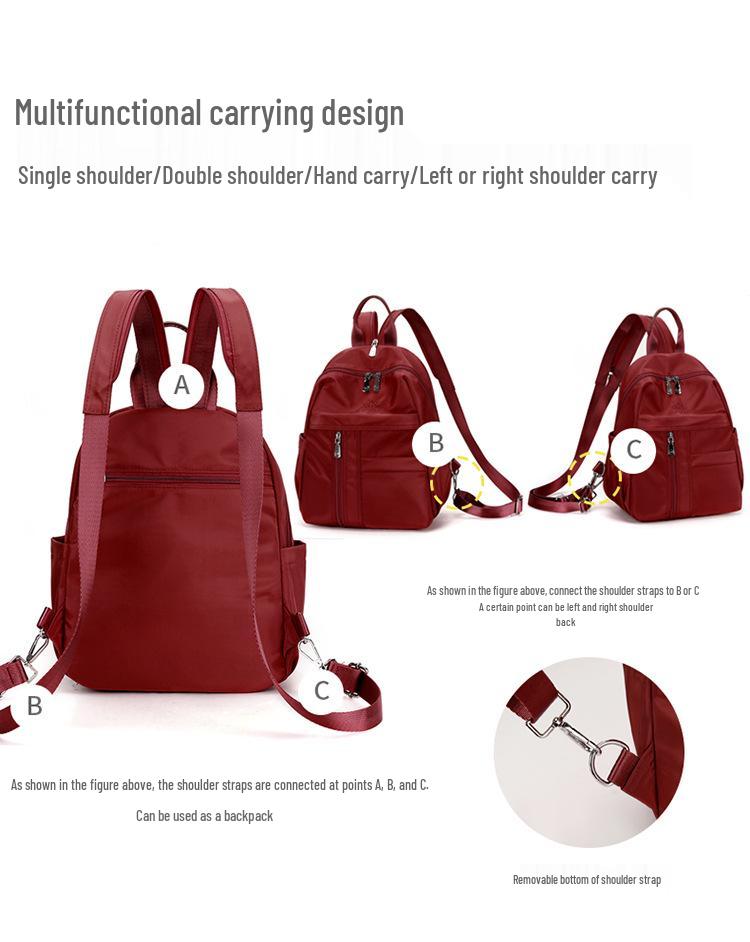 2025 Women's Large Capacity Korean Fashion Backpack: Multifunctional Travel & Commuting Bag