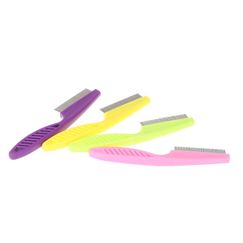 1 szt. Grzebień do pielęgnacji zwierząt ze stali nierdzewnej Szczotka do włosów Trymer do usuwania pcheł i wszy