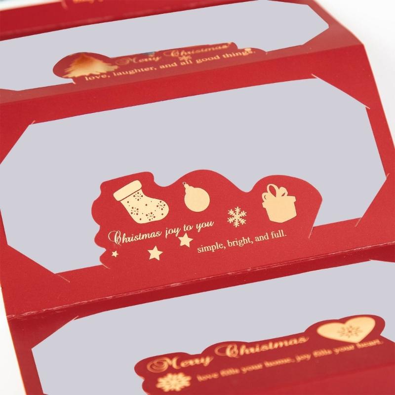 Christmas Cash Gift Card Holder with Envelope 6 Slots Money Holder For Holiday Money Storage And Festival Gift Exchanges