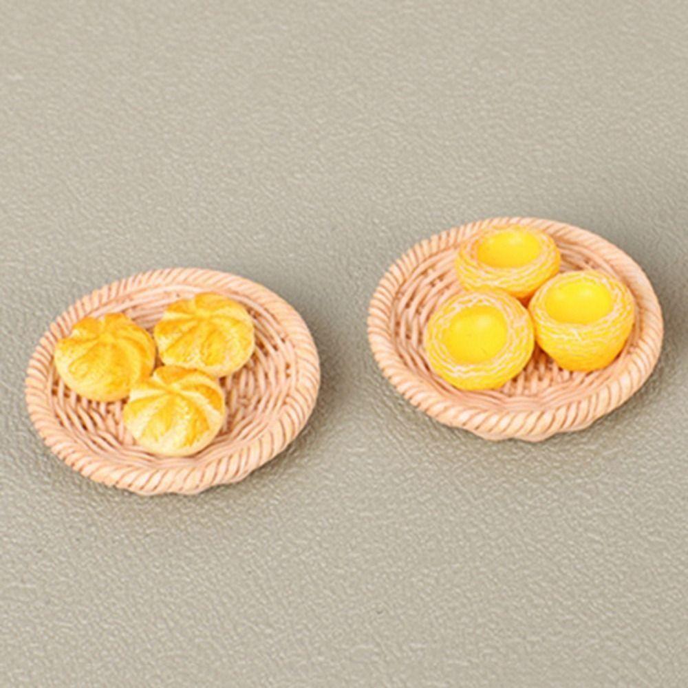 Cake Miniature Kitchen Food Decoration Simulate Resin Fruit Desserts Set  Doll House Decoration