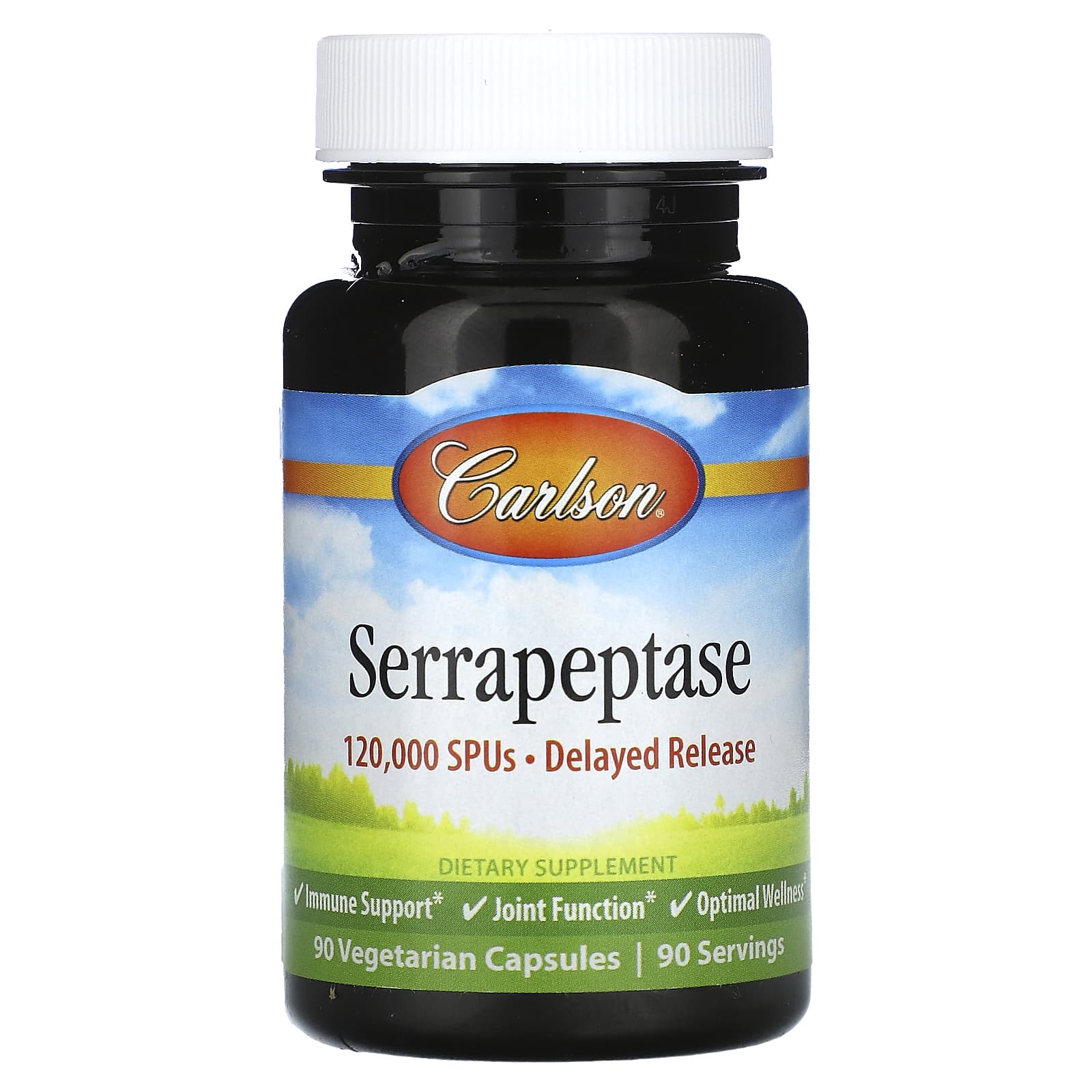 

Serrapeptase, Delayed Release, 120,000 SpU, 90 Veggie Caps