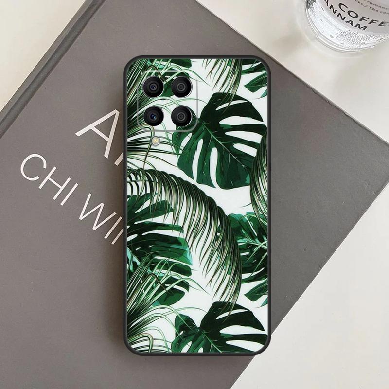 Tropical Green Plant Leaf Case For Samsung Galaxy M20 M32 M52 M56 M06 M16 M36 M54 M34 M14 M35 M55 M15 M11 M31 M13 M53