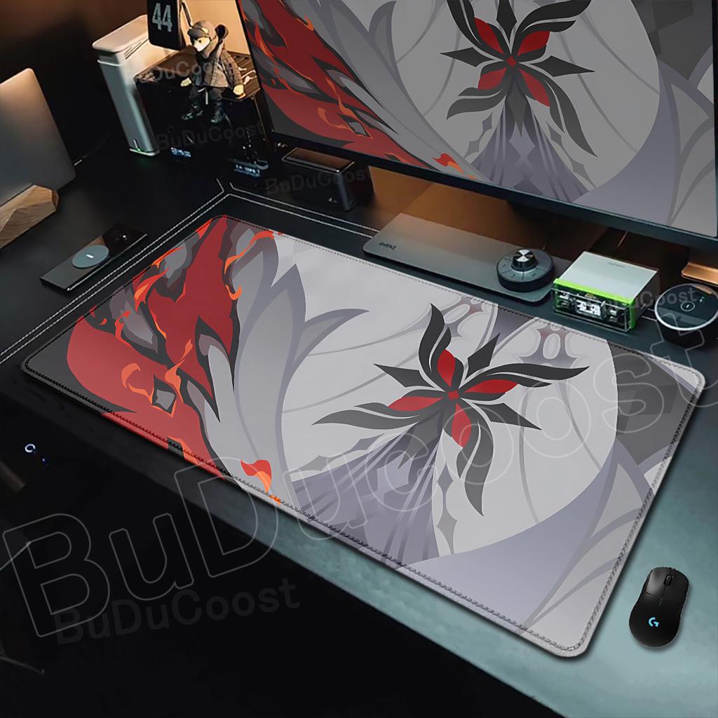New Cool Wallpaper Genshin Impact Arlecchino Mousepad PC Laptop Gaming Accessories Mousepad Desk Mat Computer Gamer Keyboard Rug