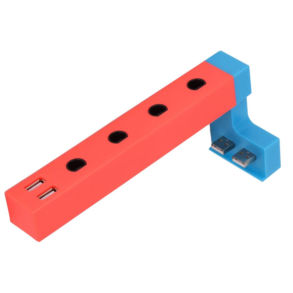 Wired Controller Adapter Portable 4 Ports Adapter with 2 USB Ports Durable Game Accessories for GameCube