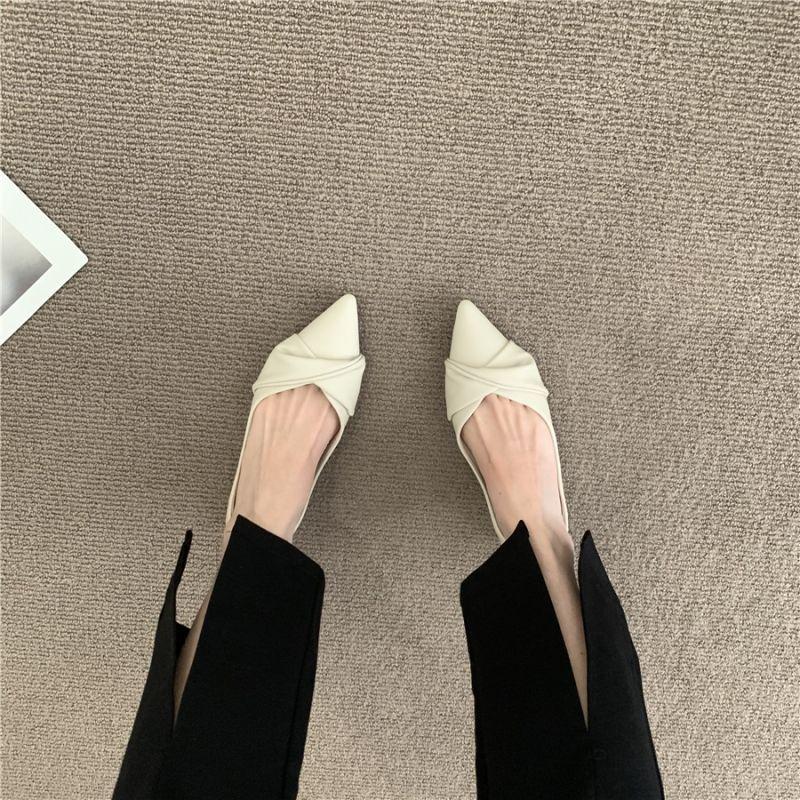 Szpiczasty nosek Wsuwane Obuwie biurowe damskie Wiosna Tanie Wyprzedaż Eleganckie i Modne Y2k Wakacje 39 Damskie buty płaskie