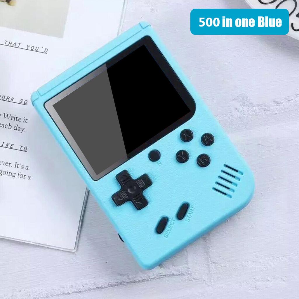 Retro Taşınabilir Mini El Video Oyun Konsolu 8 Bit 3.0 Inç Renkli LCD Çocuk Renkli Oyun Oyuncu Dahili 500 Oyun