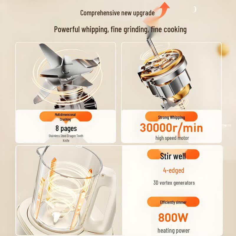 Joyoung Tichý multifunkční mixér P726 s automatickým čištěním, CN zástrčka (adaptér součástí dodávky)
