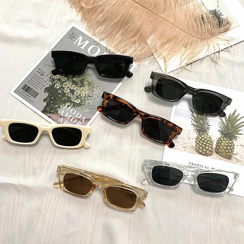 New Women Rectangle Vintage Sunglasses  Designer Retro Points Sun Glasses Female Lady Eyeglass Cat Eye Driver Goggles