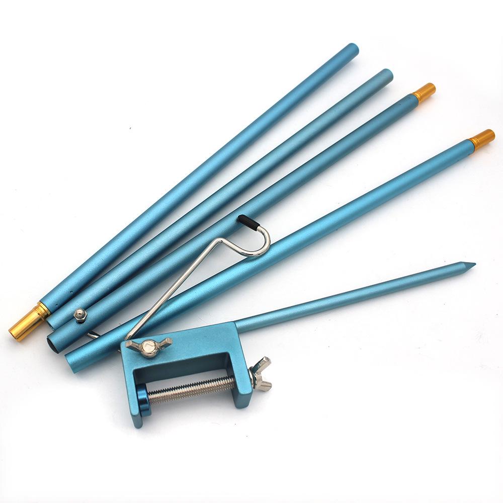 Portable Aluminum Camping Light Stand - Folding Outdoor Lamp Pole