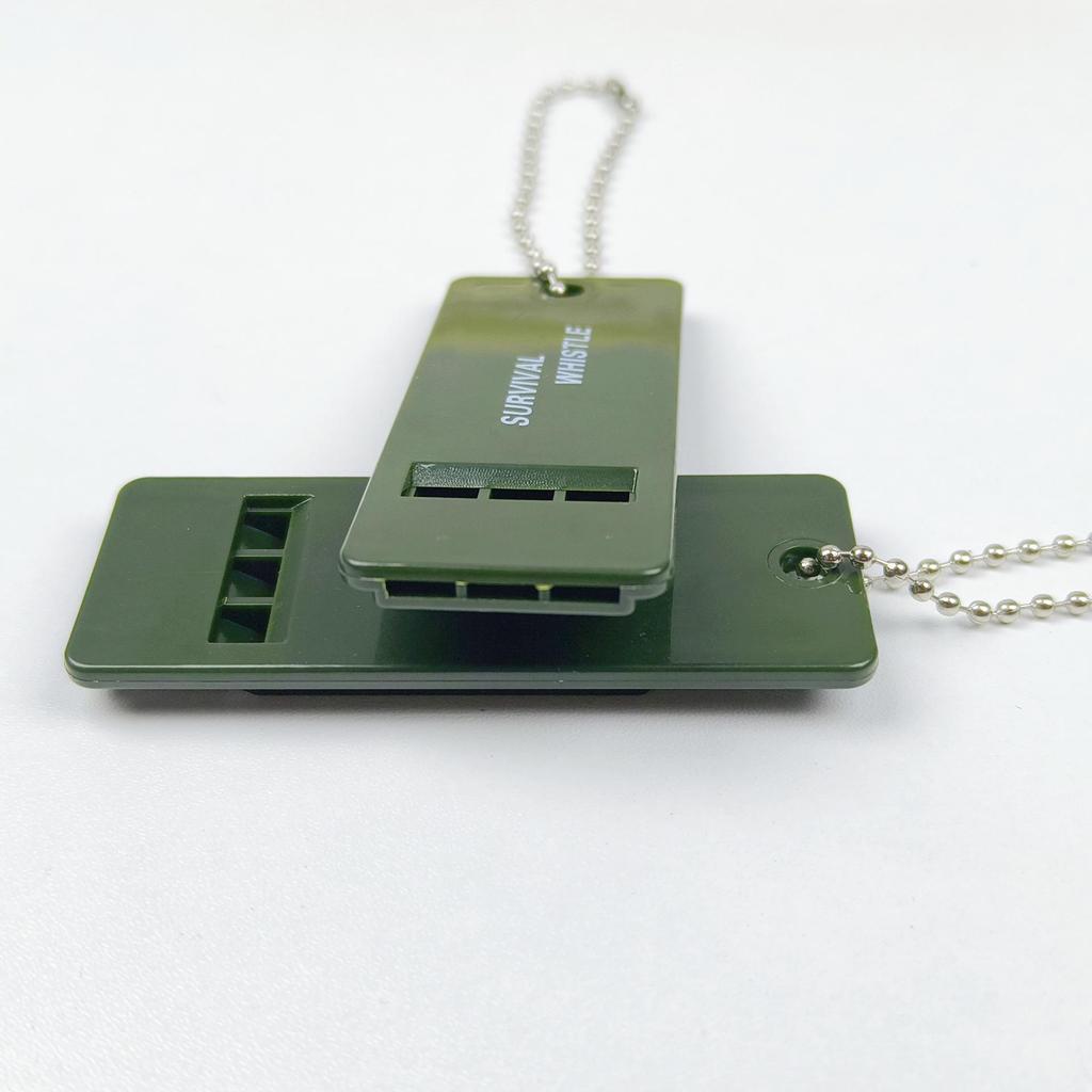 Triple-Frequency High-Pitch Outdoor Survival Whistle for Emergency & Disaster Relief - Ideal for Camping, Self-Rescue & Alarm.