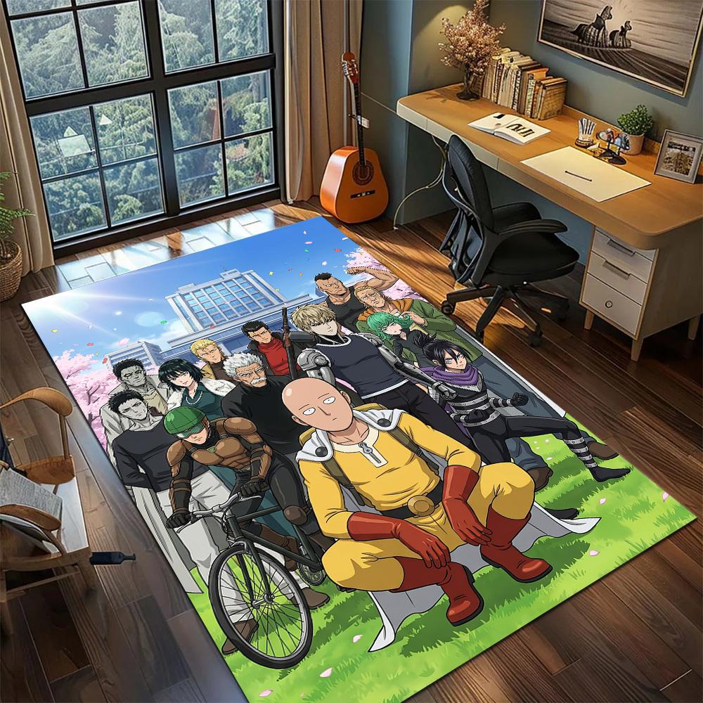 One Punch Man Carpet Floor Mat Home Room Decor Washable Non Slip Large Area Gamer Bedroom YUN6512