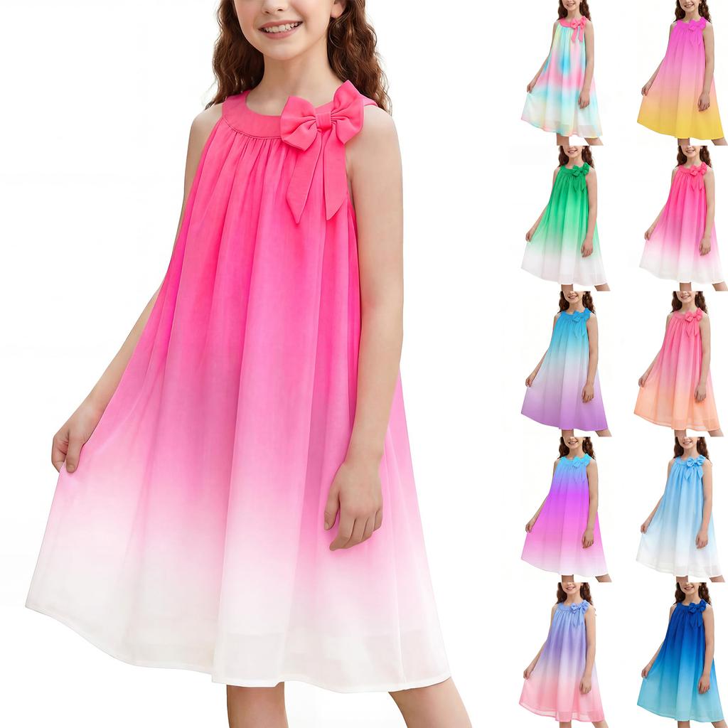Children's Fashion Dress, Sleeveless Casual Loose Thin And Light Camisole Dress