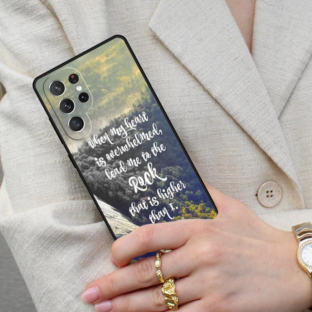 Christian Psalms Cell Phone Case for Samsung Galaxy S26 Ultra S25 S24 S23 S22 S21 S20 Note10 Cover