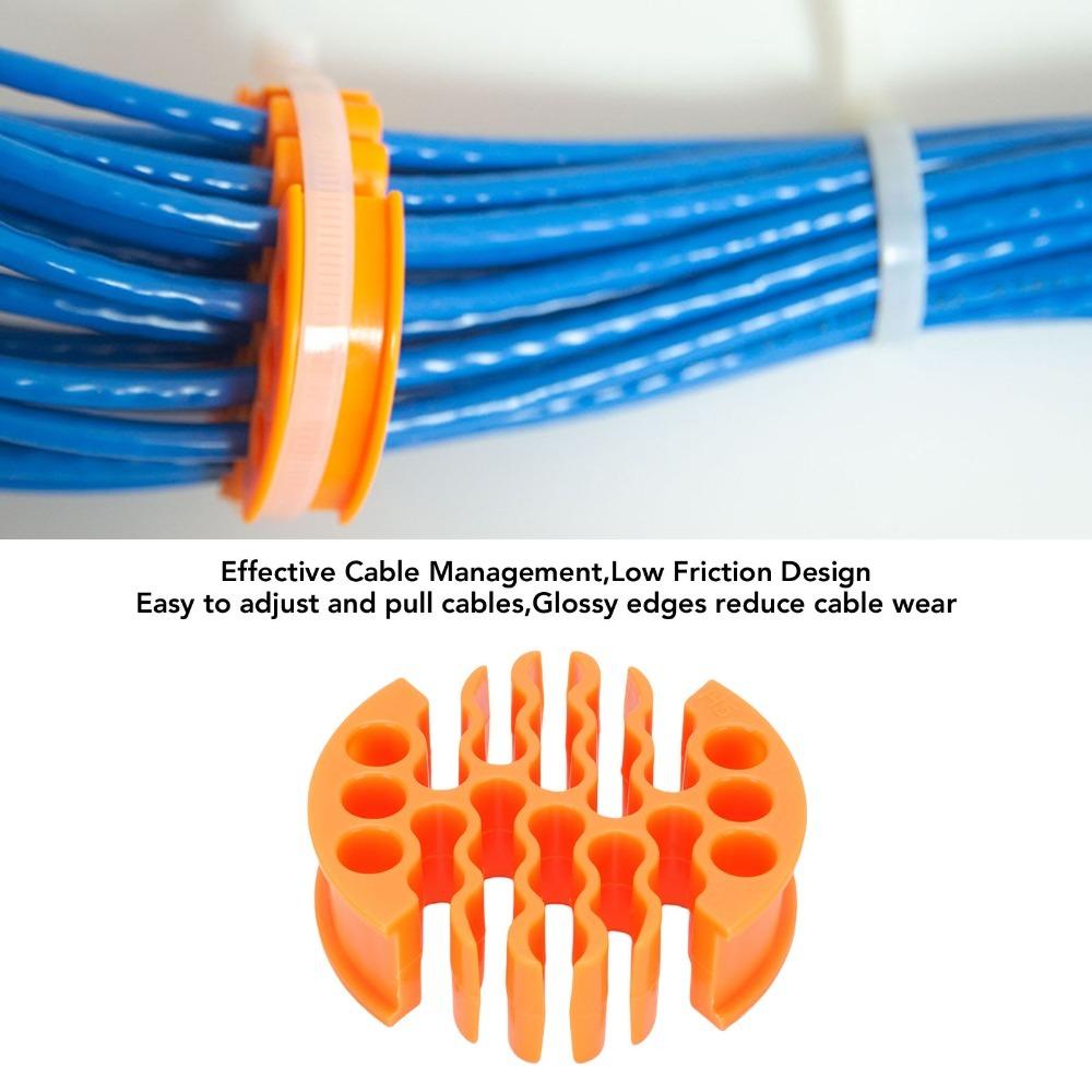 30 Hole Network Cable Organizer Orange Cable Organizing Tool Cable Management Tool  Machine Room оранжевый