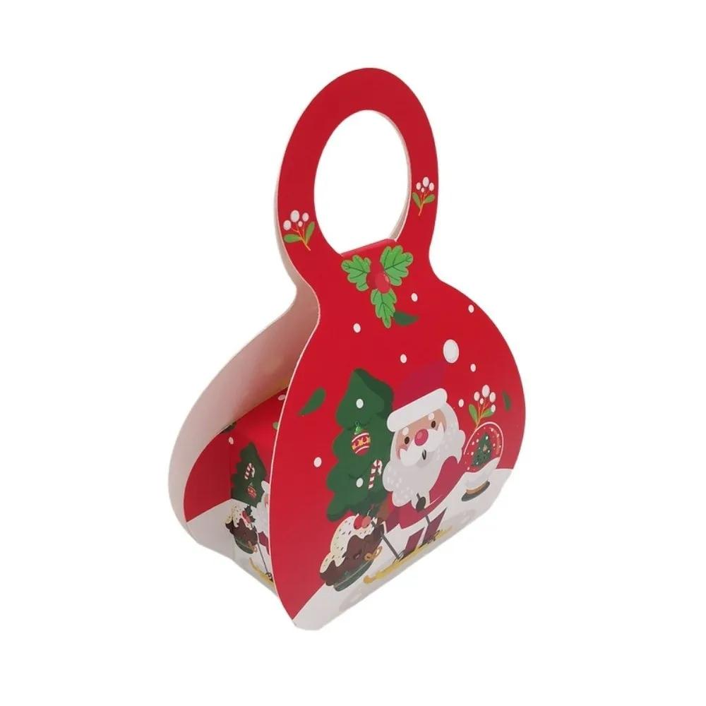 24PCS Paper Christmas Gift Boxes European Style Multicolor Christmas Eve Surprise Boxes Hand-held Bags Gift Hand-held Boxes