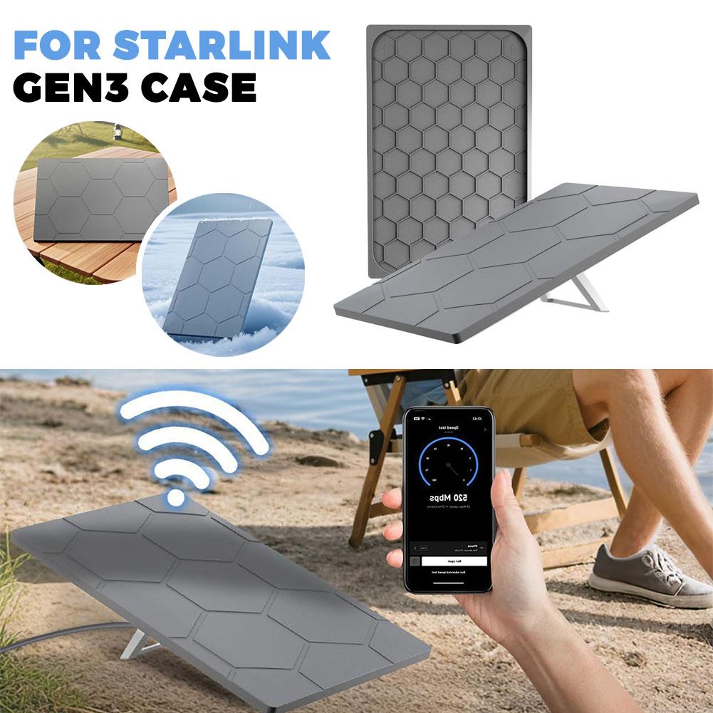 For Starlink Gen3 Satellite Disk Silicone Protective Case Shock And Dust Resistant Outdoor Satellite Accessories