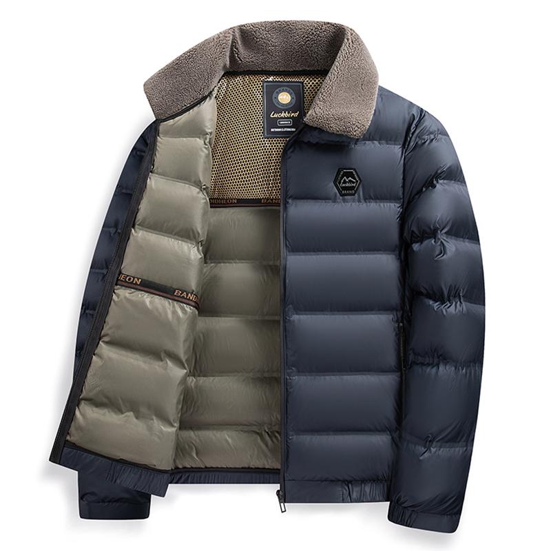 Big Collar Winter Parkas Men Thicken Casual Outwear Slim Fit Outwear Waterproof Warm Stand Collar Outwear Coat