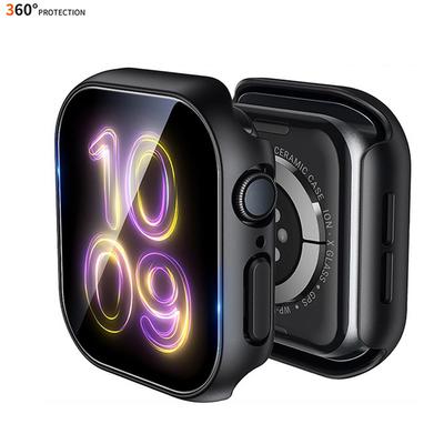 Gehärtetes Glas+PC-Hülle für Apple Watch 10/11 42mm 46mm Abdeckung Zubehör Displayschutz Schutzhüllen für iWatch Series 11