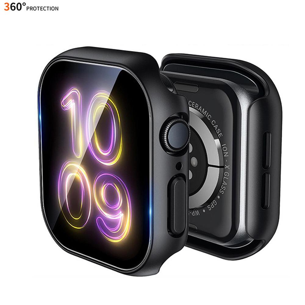 Tempered Glass+PC Case For Apple Watch 10/11 42mm 46mm Cover Accessories Screen Protector Watch Cases For iWatch Series 11