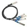 100G QSFP28 DAC Cable 1 Meter Transmission Distance QSFP28 To 4 SFP28 100G Speed Direct Attach Cable for Big Data Device
