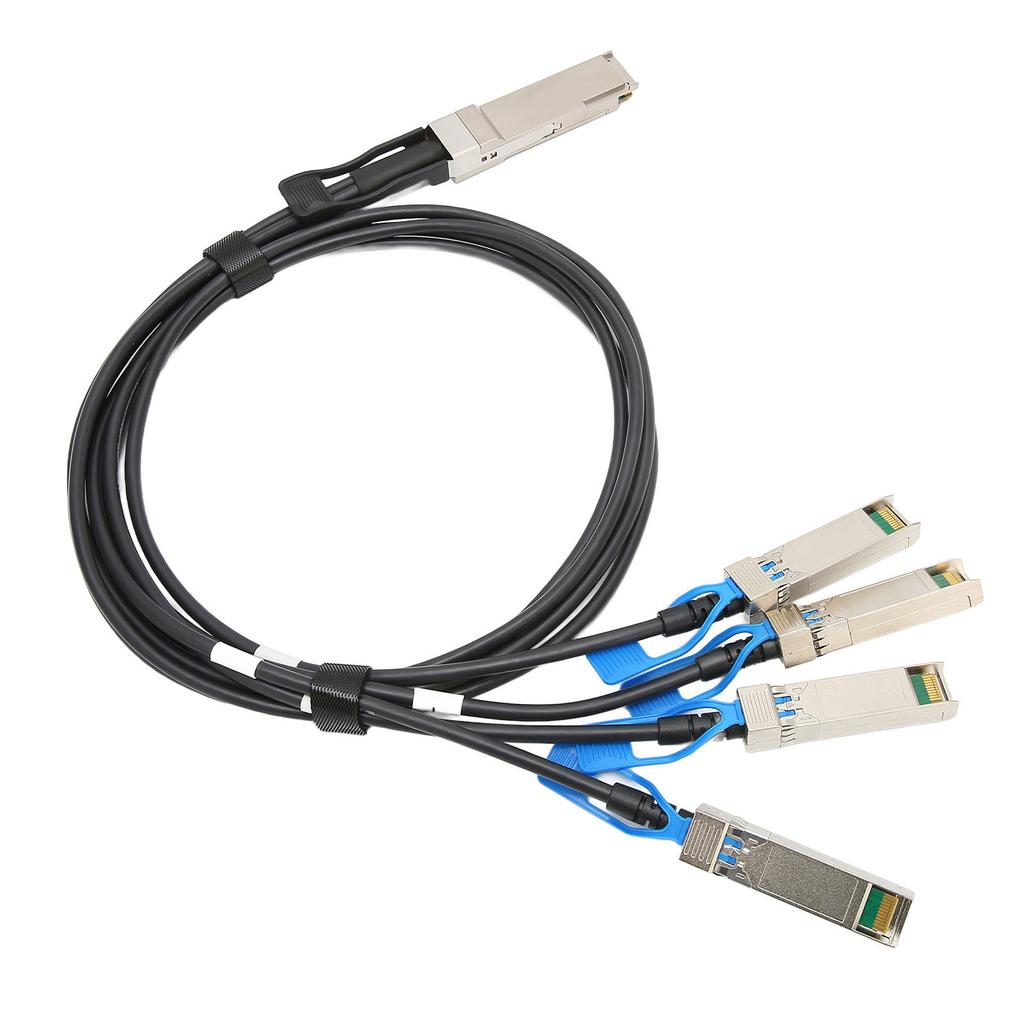 100G QSFP28 DAC Cable 1 Meter Transmission Distance QSFP28 To 4 SFP28 100G Speed Direct Attach Cable for Big Data Device