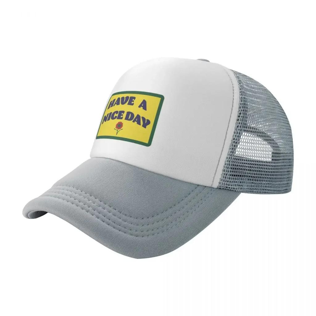 Good Luck Have A Nice Day Travel Mesh Baseball Caps Men Camping Male Beach Dad Hats Snapback Cap