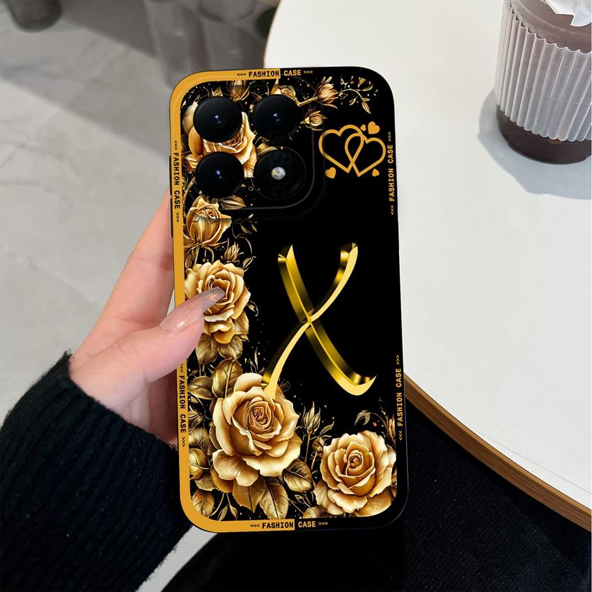 For Xiaomi 15T 14T 12T 17 15 14 13 Pro Lite 12X Phone Case Creative Letters Pattern Soft Matte Silicone Anti Slip Back Cover For Xiaomi Bumper Housing