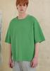 UMARMUNG Silky Cotton Shoulder Button Pullover_Jade