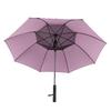 Sun and Rain Umbrella 90cm Length USB Interface Portable UV Sun Umbrella with 3000mah Cooling Fan