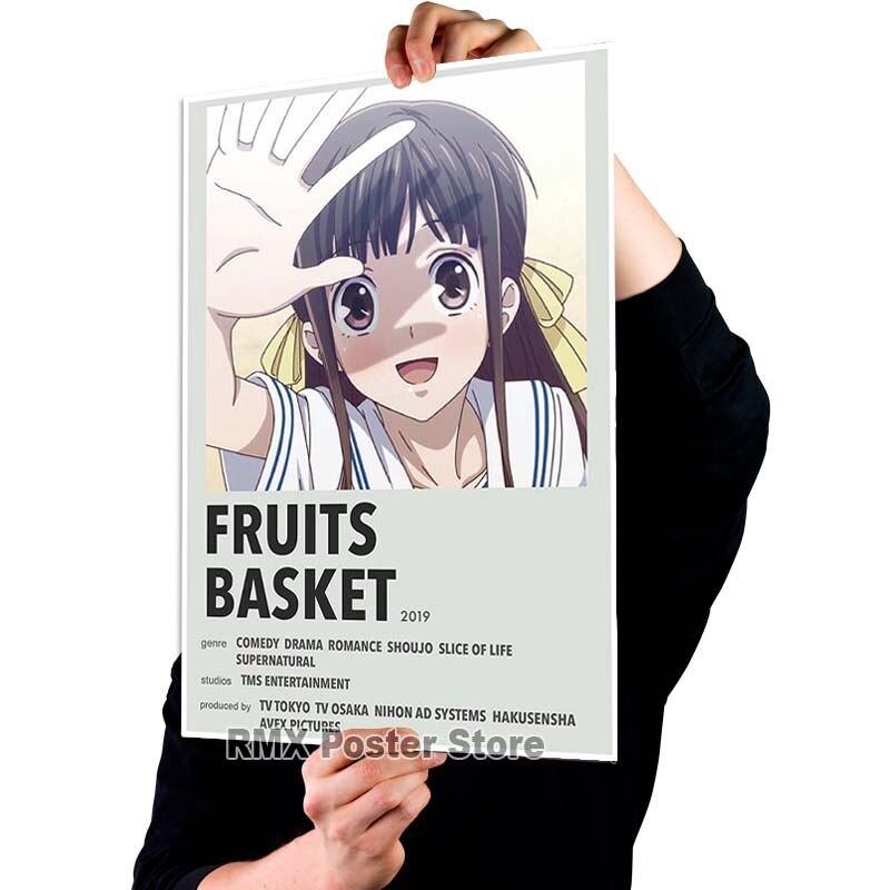Imprimare HD Anime Coș cu fructe Postere hârtie acoperită albă Poster de pictură Wall Art Decor Living Room Home Bar Decor Imagini