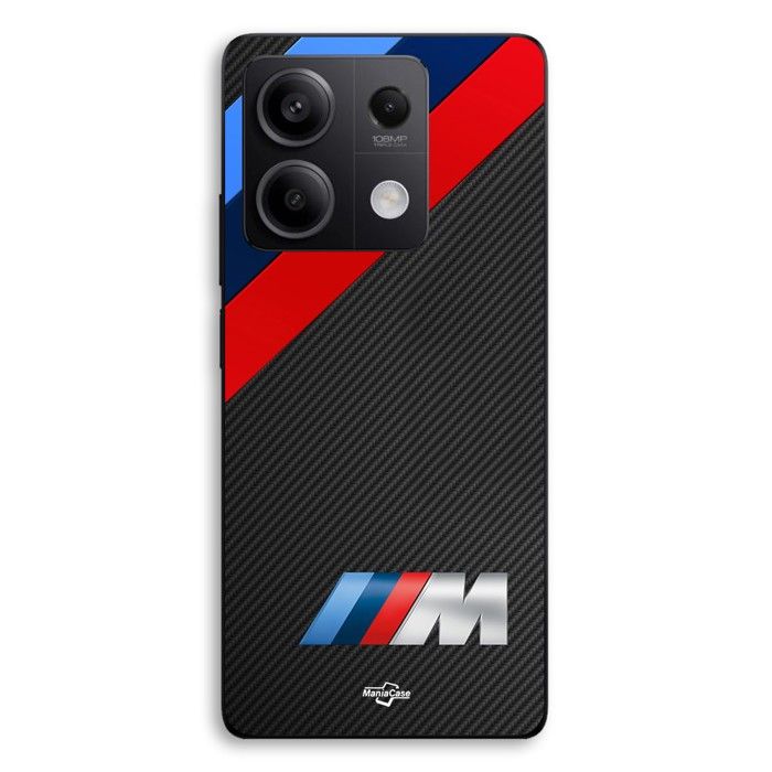 Coque de téléphone - MANIACASE - Xiaomi Redmi Note 13 5G - Silicone TPU - Noir - BMW M Power Logo