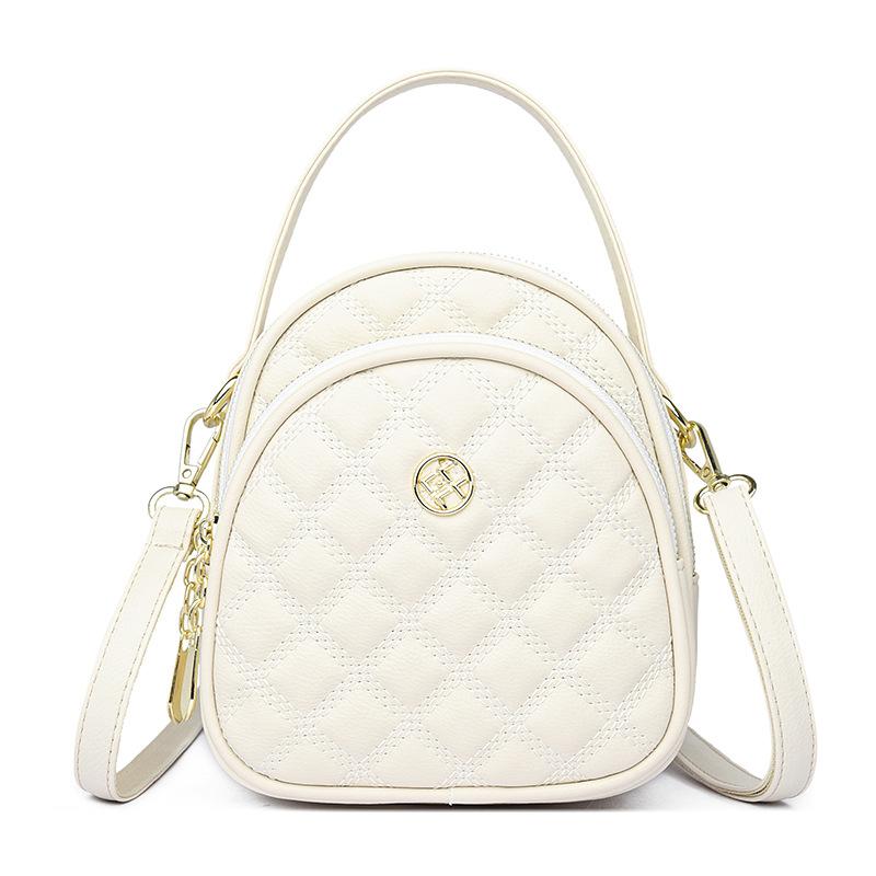 Diamond Embroidered Thread Women's Bag Mother Mobile Phone Bag Niche Double-layer Crossbody Bag Hand-held One-shoulder Crossbody Bag Bag