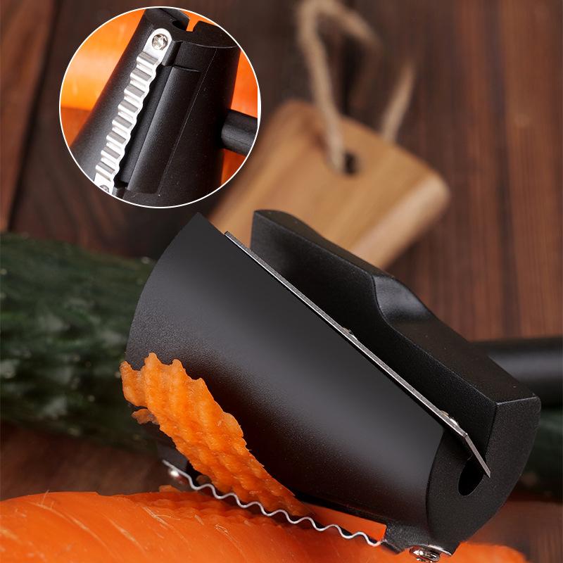 Vegetable Fruit Cutter Household Spiral Funnel Flower Shredder Peeler Artifact Portable Fast Carrot Cutter Slicer Spiral Cutter