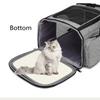 Large Capacity Cat Carrier Expandable Pet Travel Bag Multi-function Pet Backpack  for Puppy