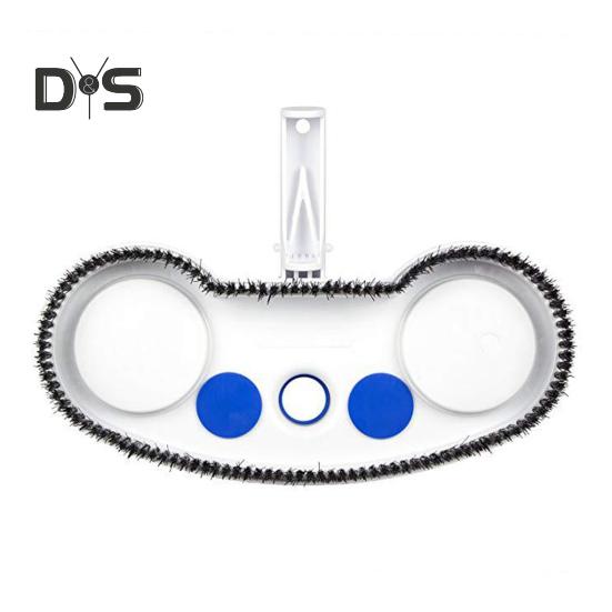 Pool-Reinigungsbürste mit Luftdruckreduzierventil, federbelasteter Verriegelungsclip, Rundum-Borsten-Reinigungsschrubber