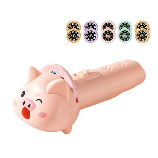 Projektions-Taschenlampe für Kinder Kleinkind-Taschenlampe mit 80 Muster-Dias und 10 Projektionskarten Fantasievolles Geschichtenerzählspielzeug