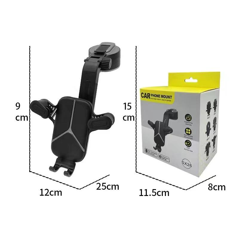 Universal Rotatable Multi-Function Phone Holder for Car Dashboard or Center Console