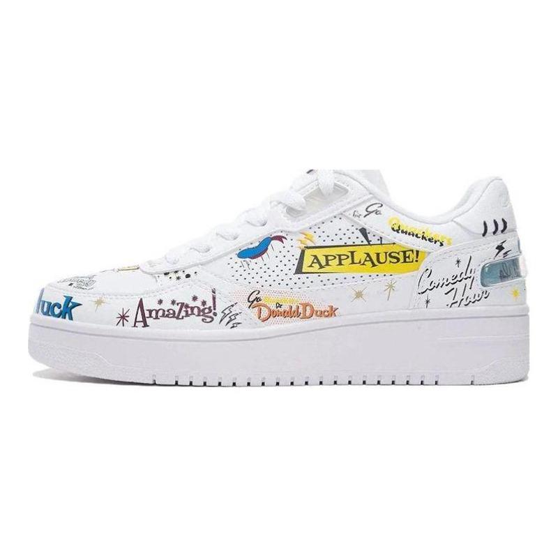 Li-Ning x Disney Donald Duck Valentine Series Women s Low-Top Skate Shoes White AGCS146-4 35.5