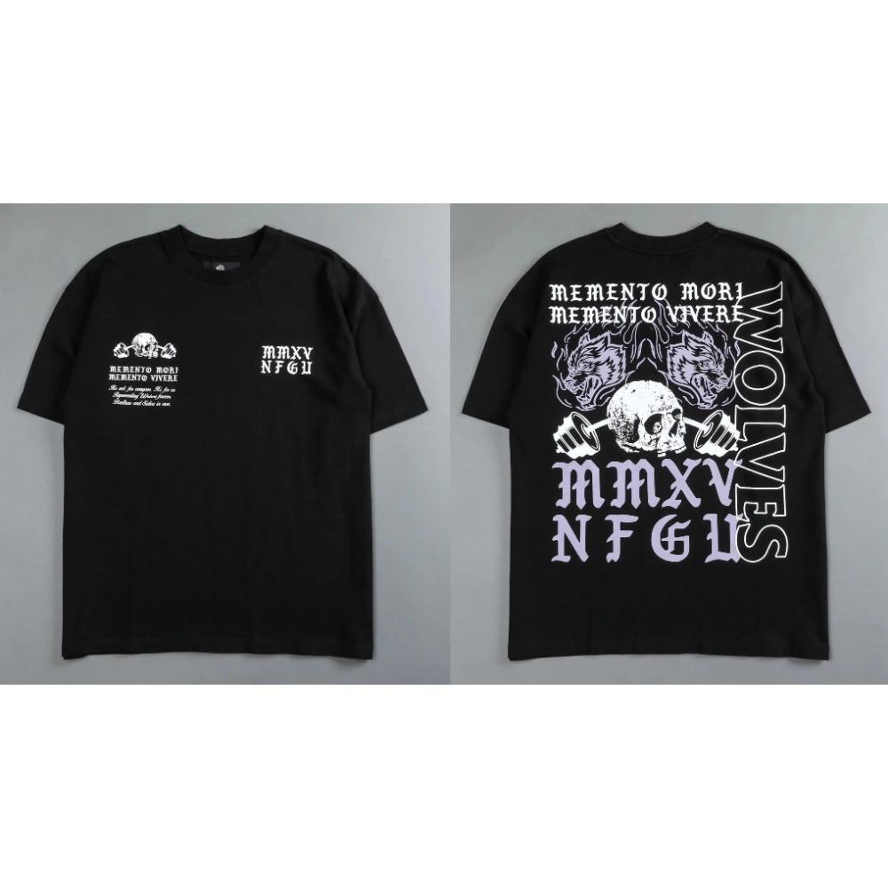 Darc Sport Vlci Gym Trička Nadměrná Cvičební Fitness Darcsport Pánské Oblečení Grafický DTG Potisk Darcs Sport Vlčí Trička