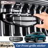 LINNUNU Passend für KX11 Geely Monjaro Xingyue L Auto Lenkrad Logo CMA Kühlergrill vorne Abzeichen Emblem Abdeckung Naben Aufkleber Zubehör