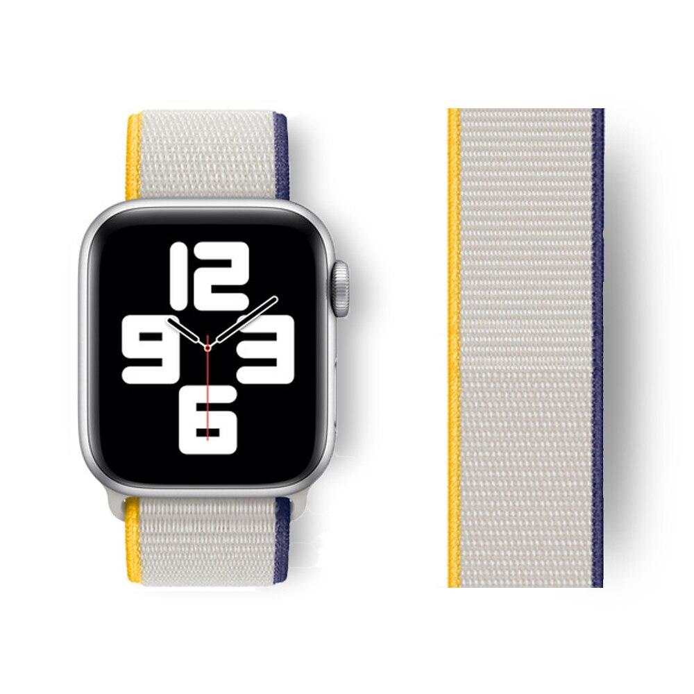 Nylon Strap for Apple Watch Band 44mm 40mm 42mm 38mm Wristband Belt International Collection Sport Loop Bracelet iWatch 5 4 3 Se 6