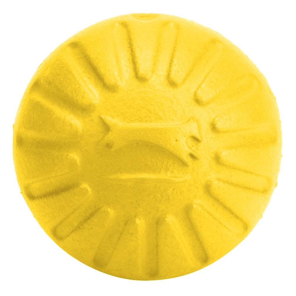 1 Pcs EVA Dog Ball Toy Pet Bite Resistant Chew Toys Pets Interactive Balls(yellow)