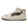 Li Ning Comum Anos 80 Meio Fleece Quente Clássico Moda Retrô Versátil Sola Grossa Conforto Antiderrapante Resistente ao Desgaste Cano Alto Tênis de Skate AGCV407-1