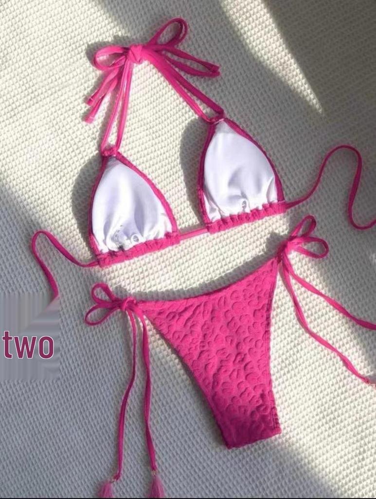 2024 Damen Sexy Träger-Bikini Zweiteiler Badeanzug - Europäischer und Amerikanischer Stil