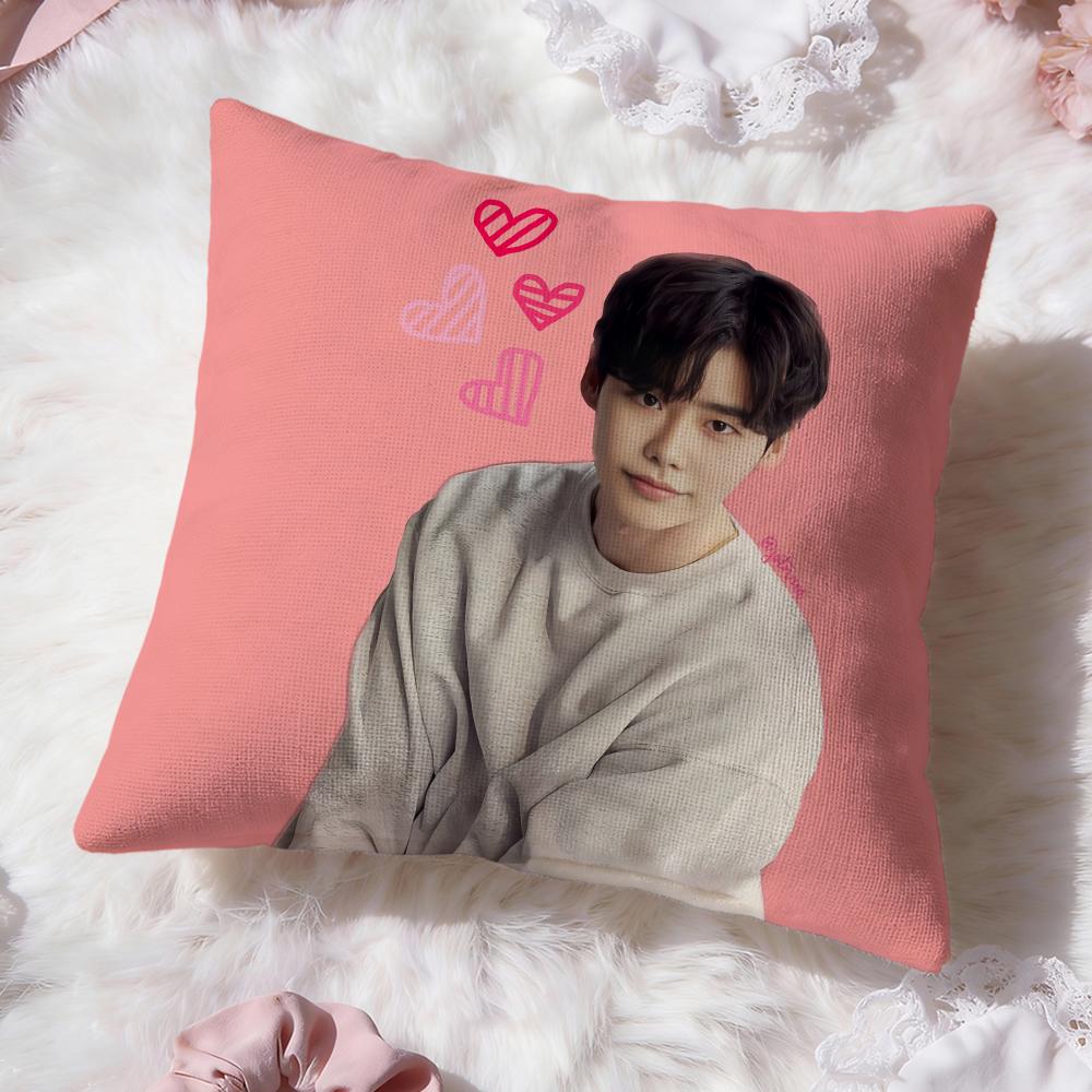 Actor L-Lee Jong S-Suk Cushion Cover Premium Comfort Reversible Pillow Cove -Two in One Design for Any Room & Car Interior