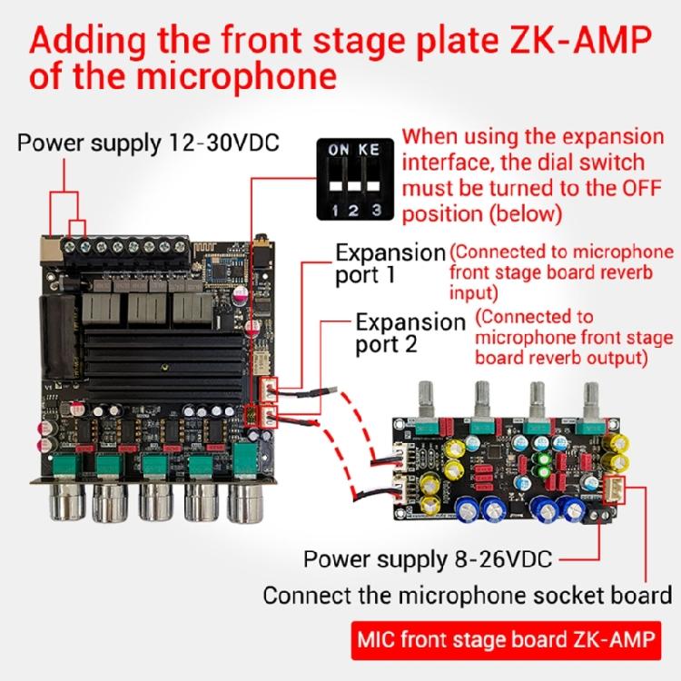 Subwoofer Amplifier Board Amplifier Power Amplifier Board 2x100W+200W 2.1 Channe