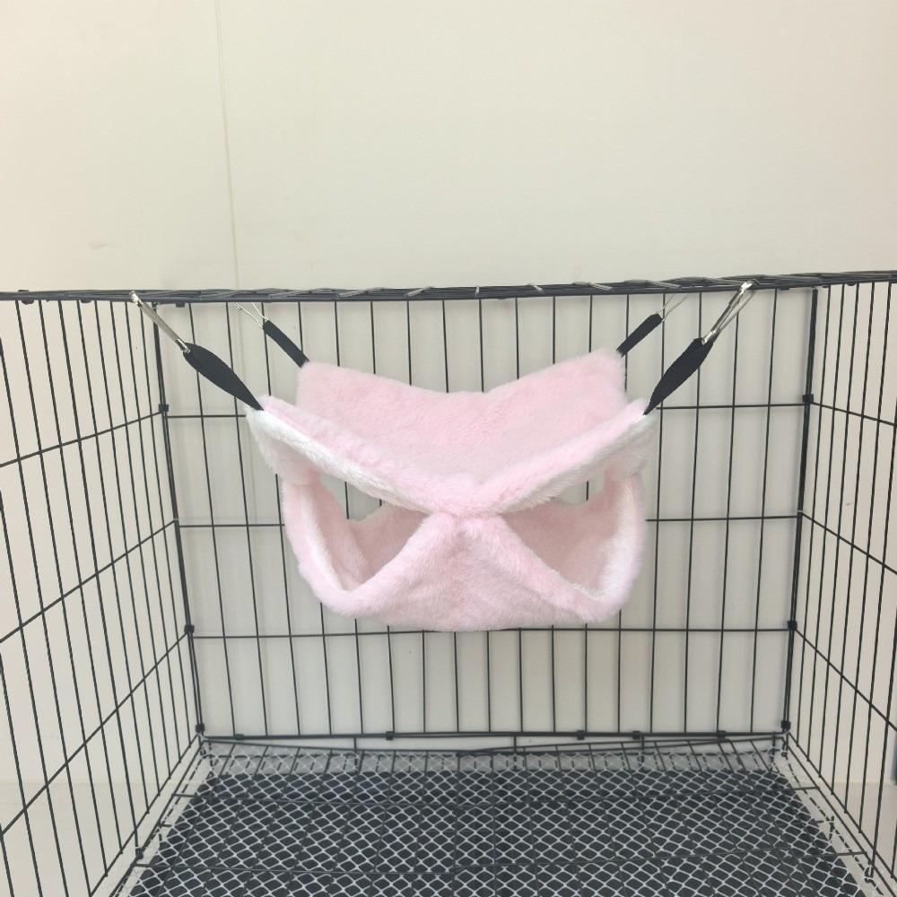 Warm Small Animal Sleeping Bag Winter Plush Nest Bed Cozy Hanging Pet Hammock for Hamster