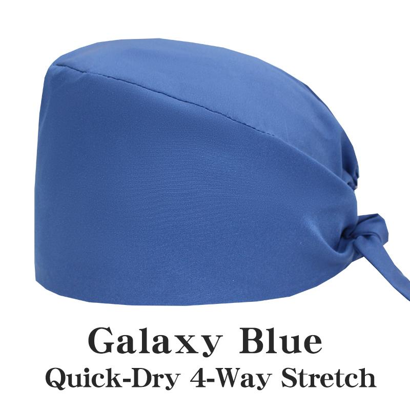 Customized Solid Color Dental Doctors Cap Women Men Nursing Hat Laboratory Pet Vet Breathable Medical Scrub Caps with Buttons