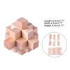 9Pcs Wooden Brains Teasers Puzzle Logics Mind Puzzle Box Locks Removing Assembling Toy for Party Decoration